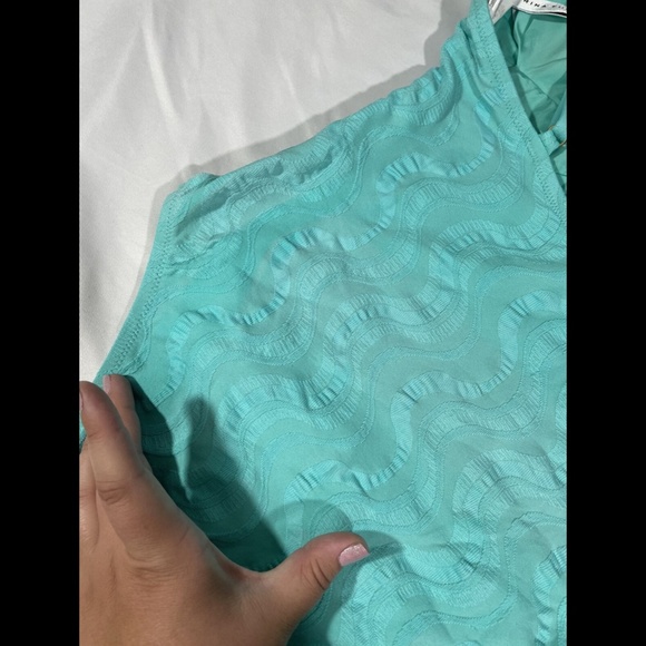 Trina Turk [ 6‎ ] Cascais Wave Maillot One Piece Swimsuit in Aqua Blue - Picture 12 of 12
